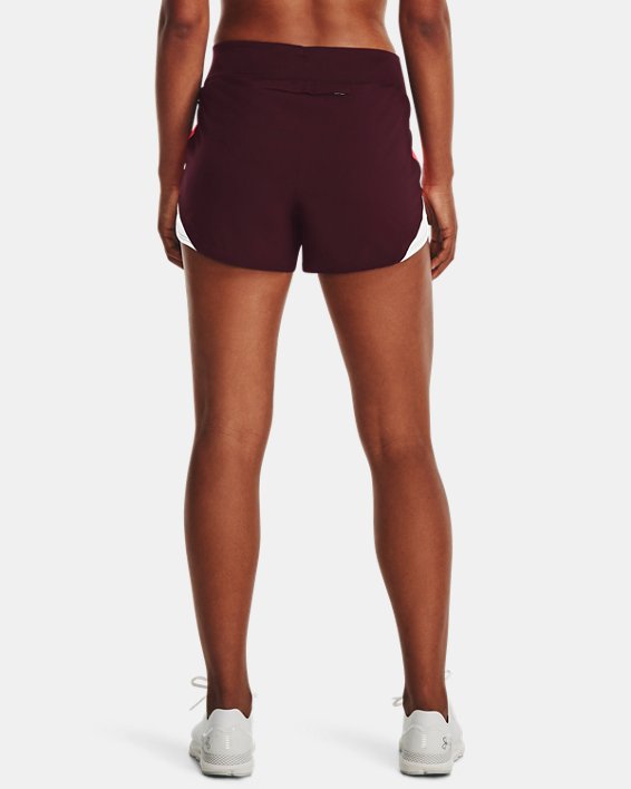 Women's UA Fly-By Elite High-Rise Shorts, Maroon, pdpMainDesktop image number 1